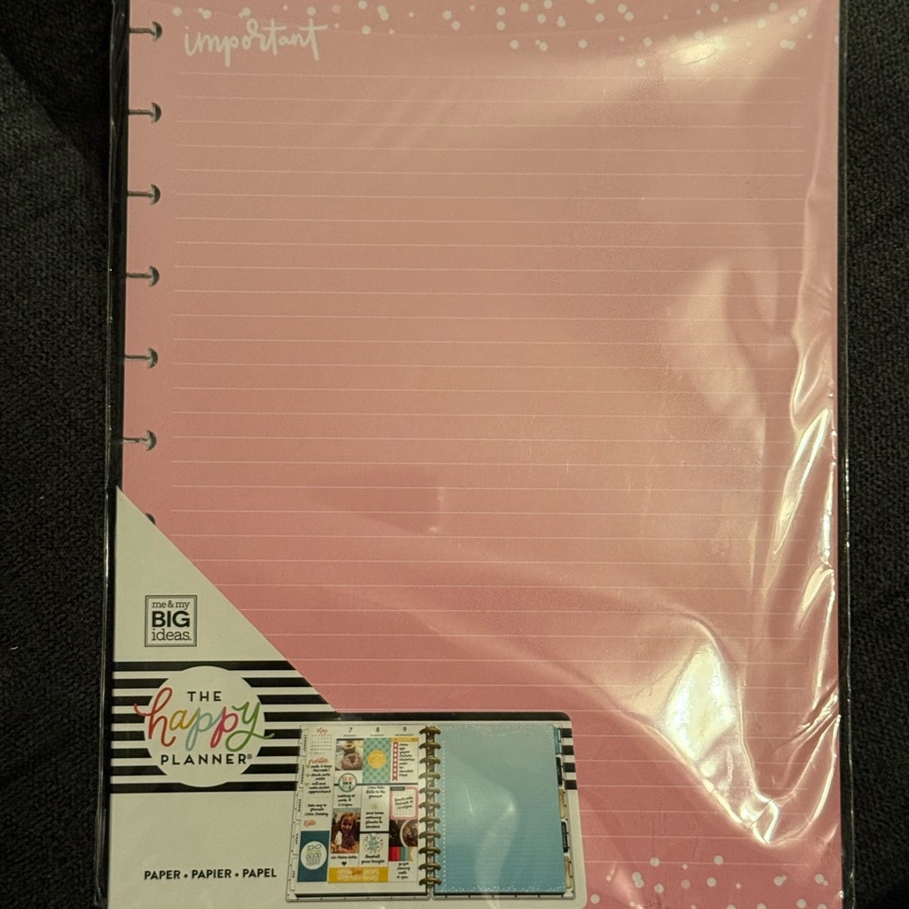 The Happy Planner Pink Lined Journal